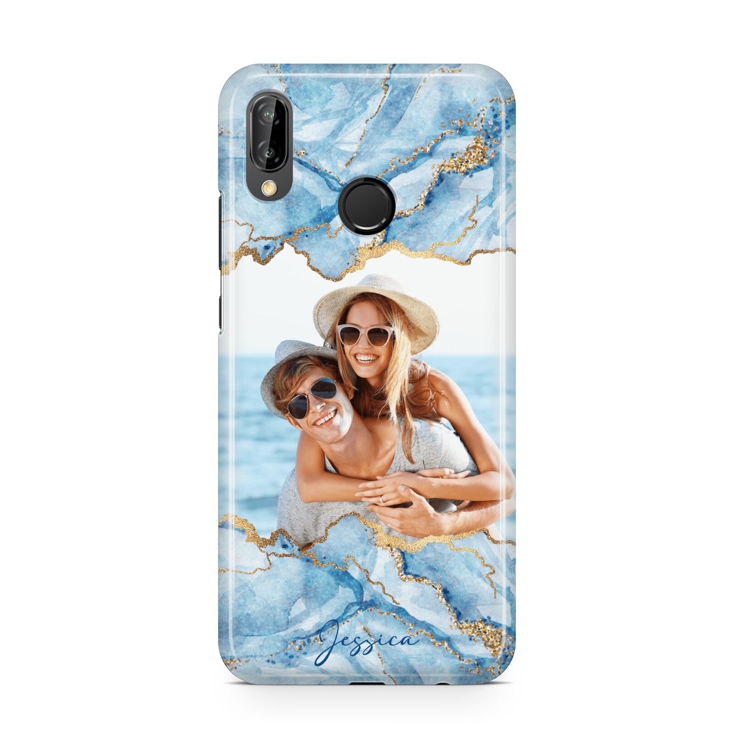 Personalised Photo Marble Huawei P20 Lite Phone Case