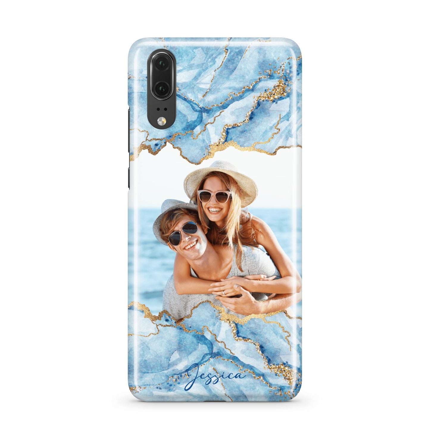 Personalised Photo Marble Huawei P20 Phone Case