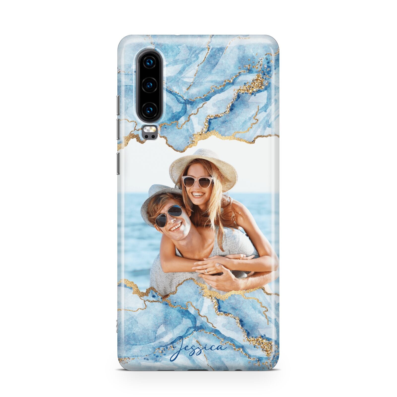 Personalised Photo Marble Huawei P30 Phone Case