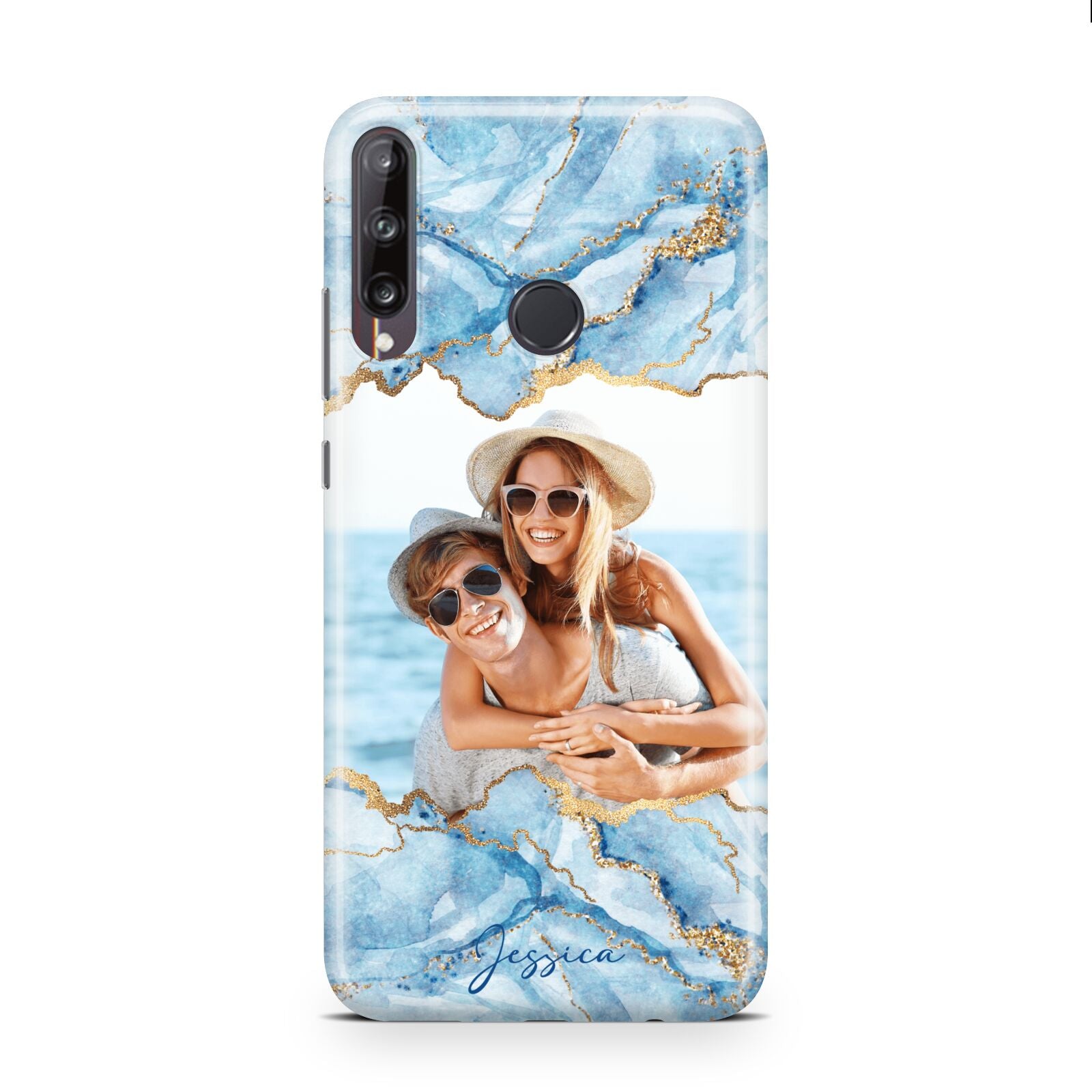 Personalised Photo Marble Huawei P40 Lite E Phone Case