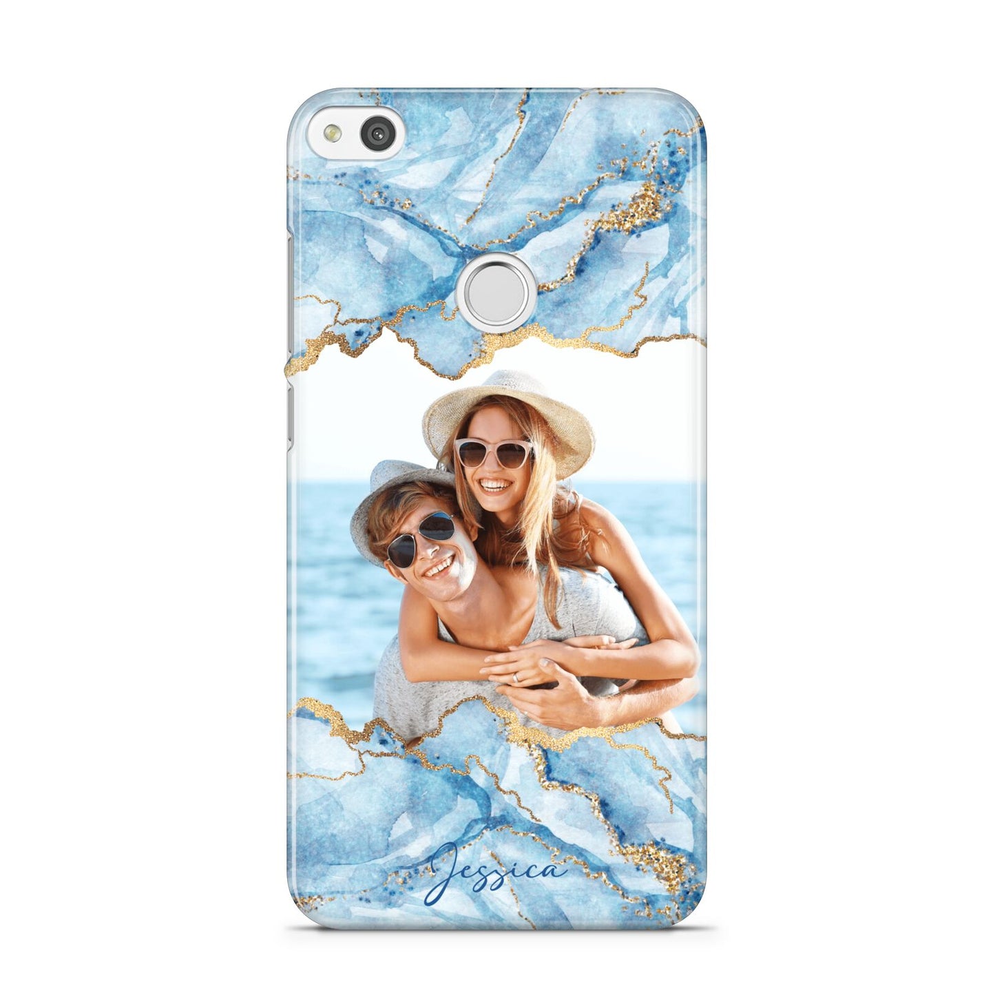 Personalised Photo Marble Huawei P8 Lite Case