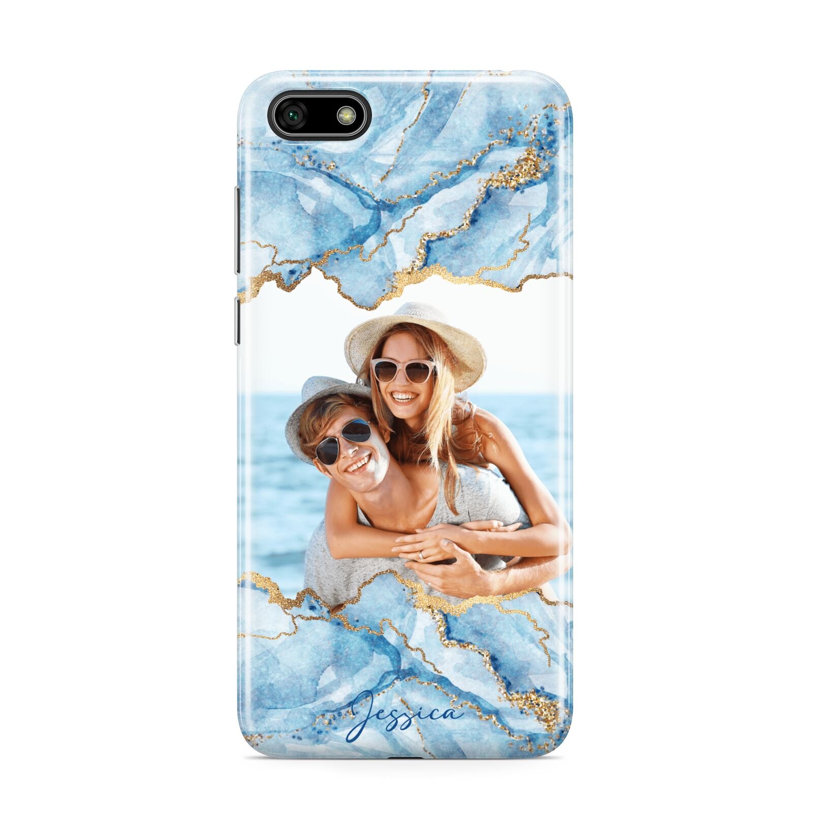 Personalised Photo Marble Huawei Y5 Prime 2018 Phone Case