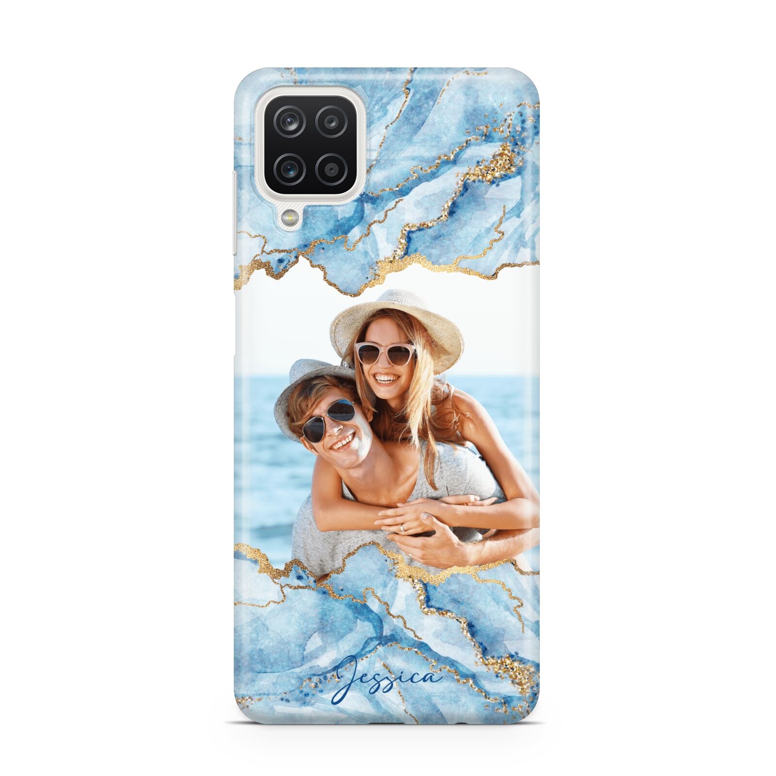 Personalised Photo Marble Samsung A12 Case