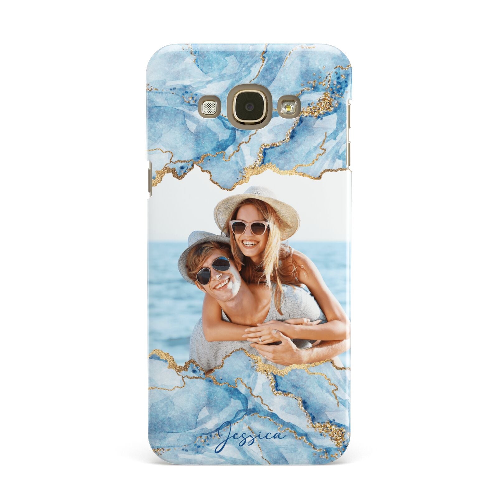 Personalised Photo Marble Samsung Galaxy A8 Case