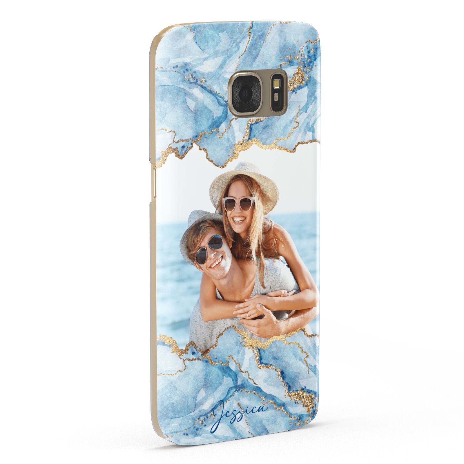 Personalised Photo Marble Samsung Galaxy Case Fourty Five Degrees