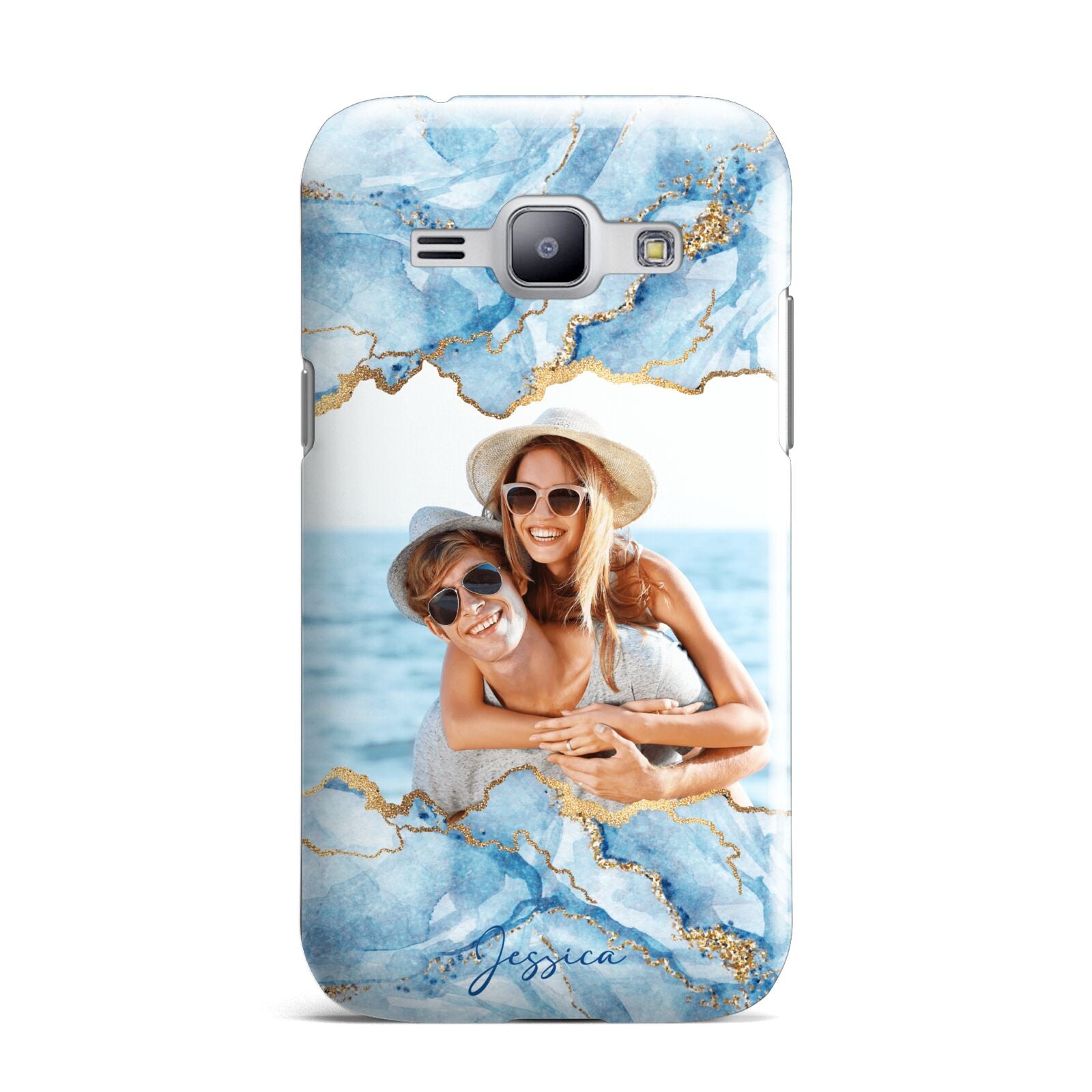 Personalised Photo Marble Samsung Galaxy J1 2015 Case