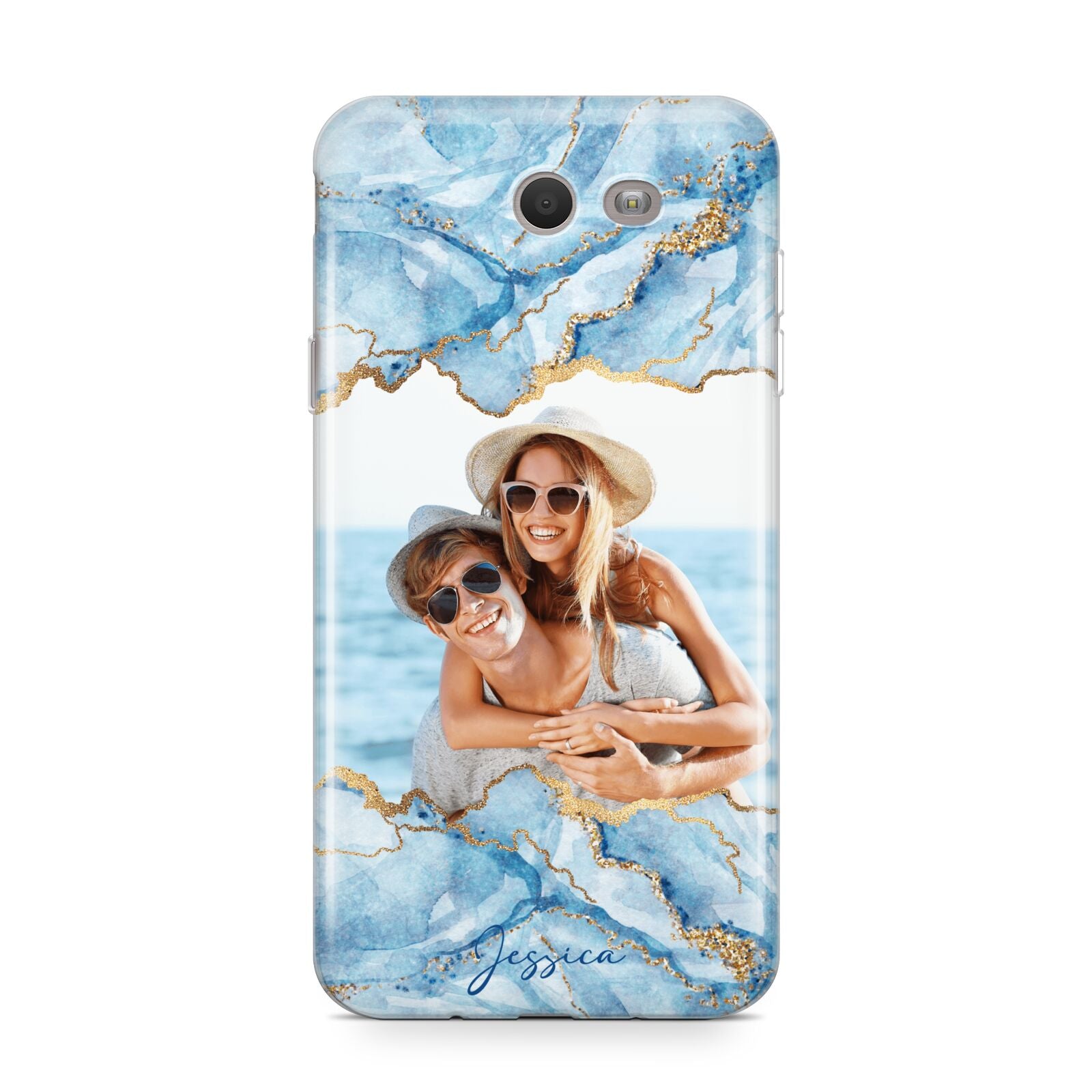 Personalised Photo Marble Samsung Galaxy J7 2017 Case