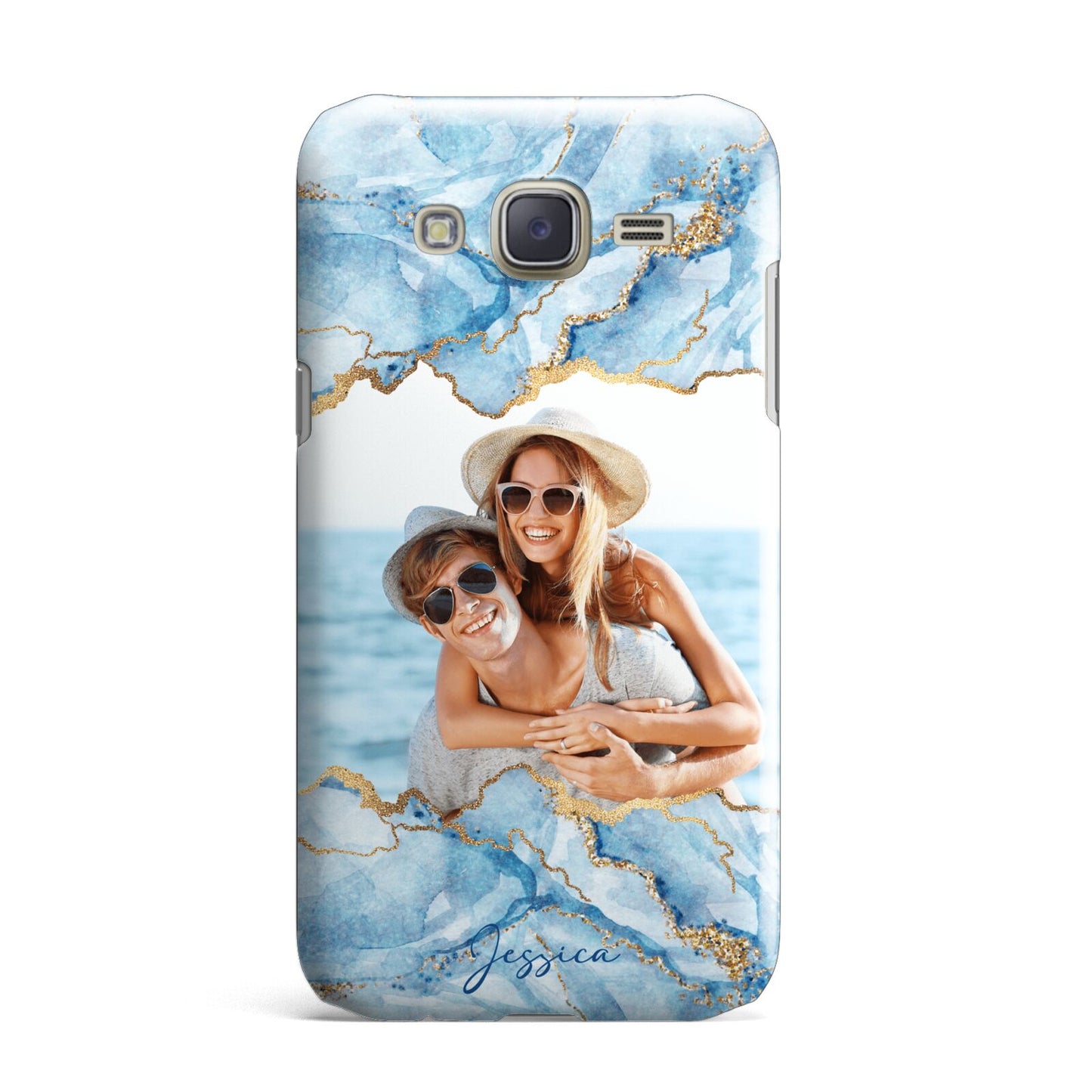 Personalised Photo Marble Samsung Galaxy J7 Case