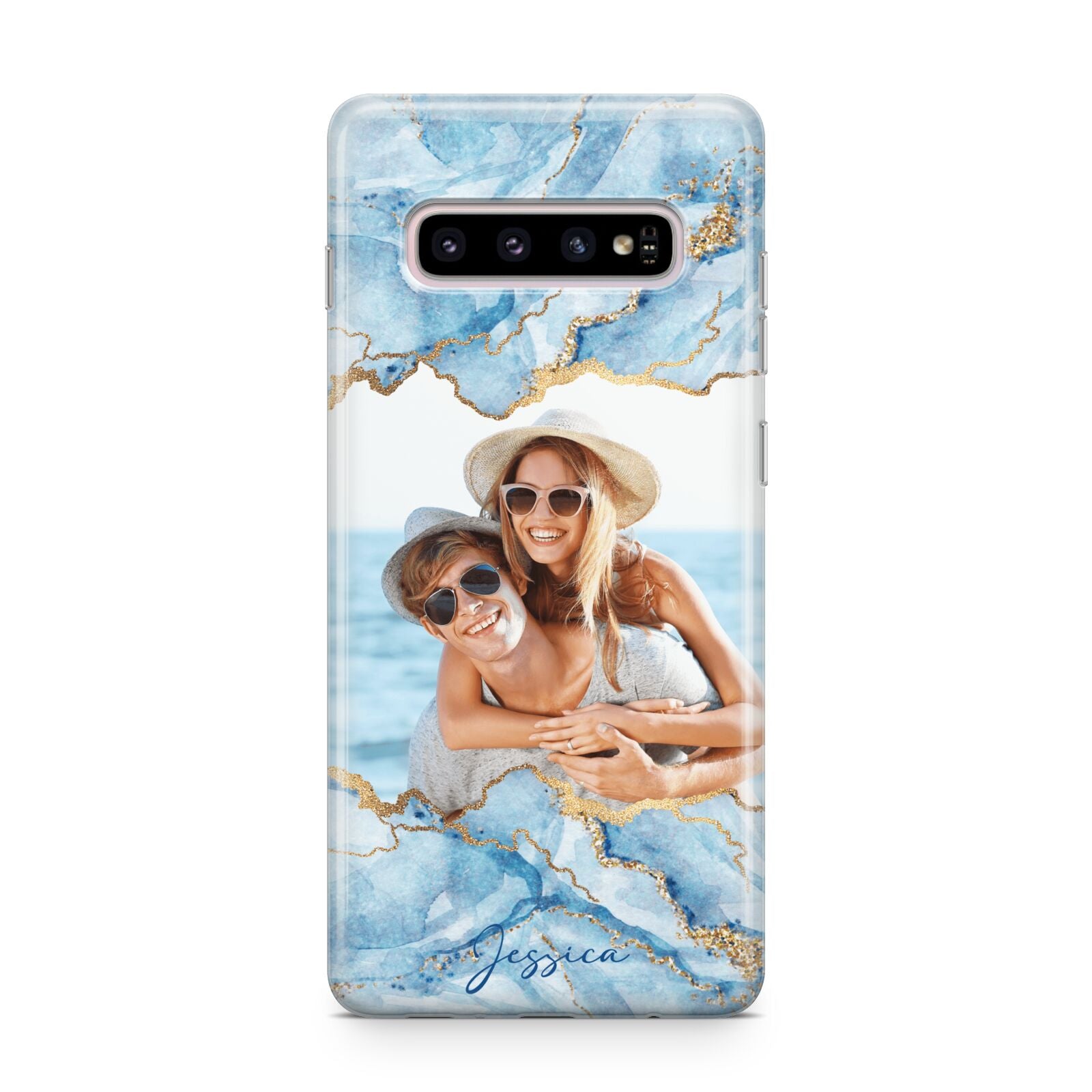 Personalised Photo Marble Samsung Galaxy S10 Plus Case