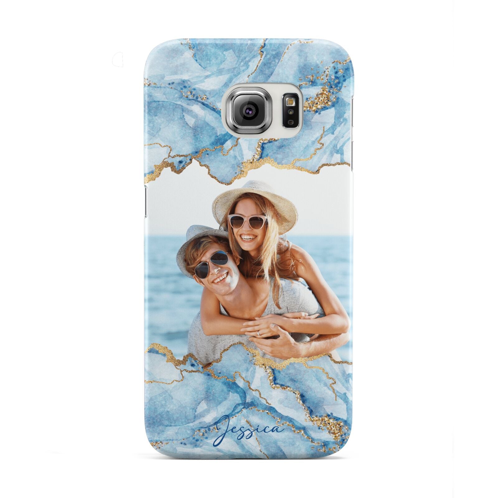 Personalised Photo Marble Samsung Galaxy S6 Edge Case