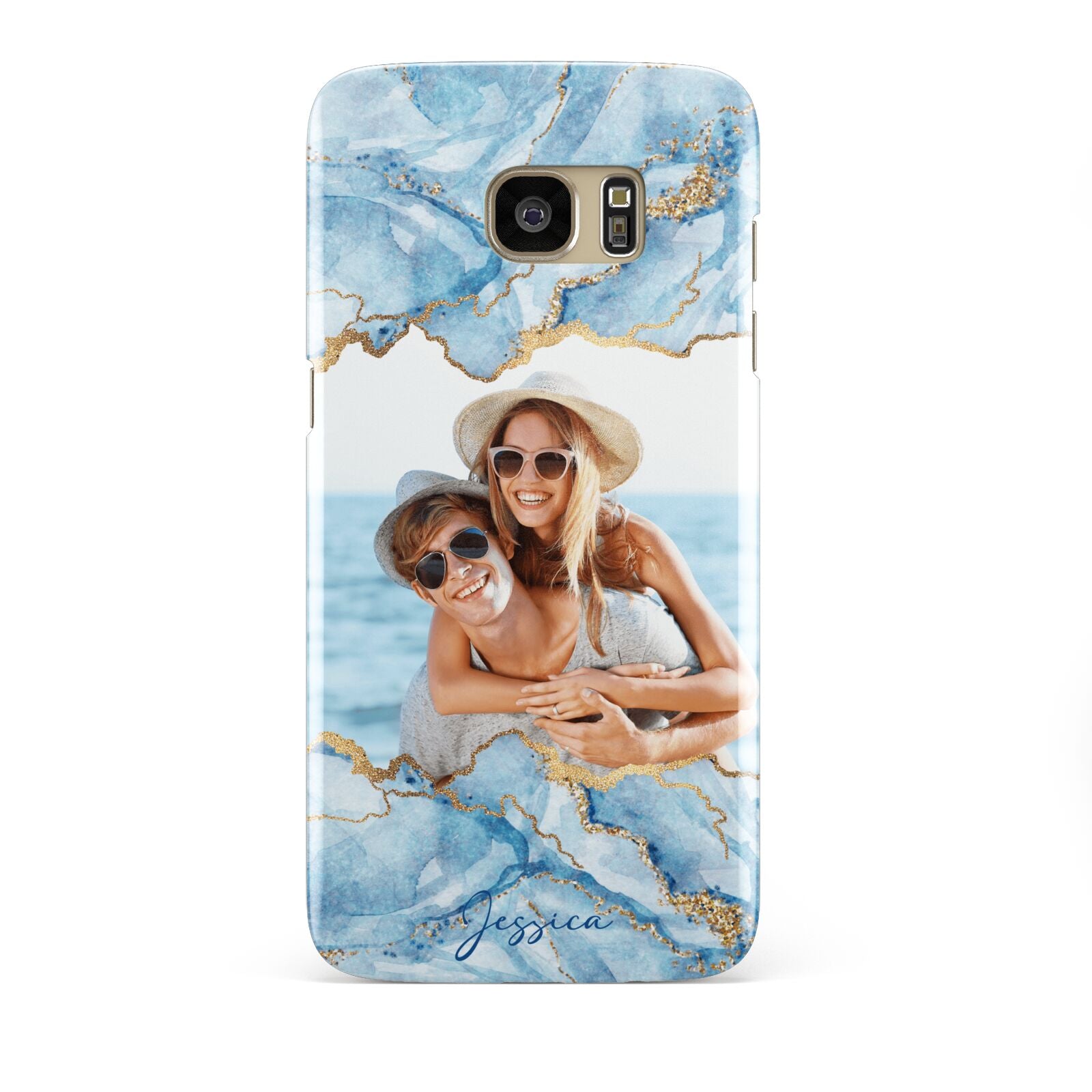 Personalised Photo Marble Samsung Galaxy S7 Edge Case