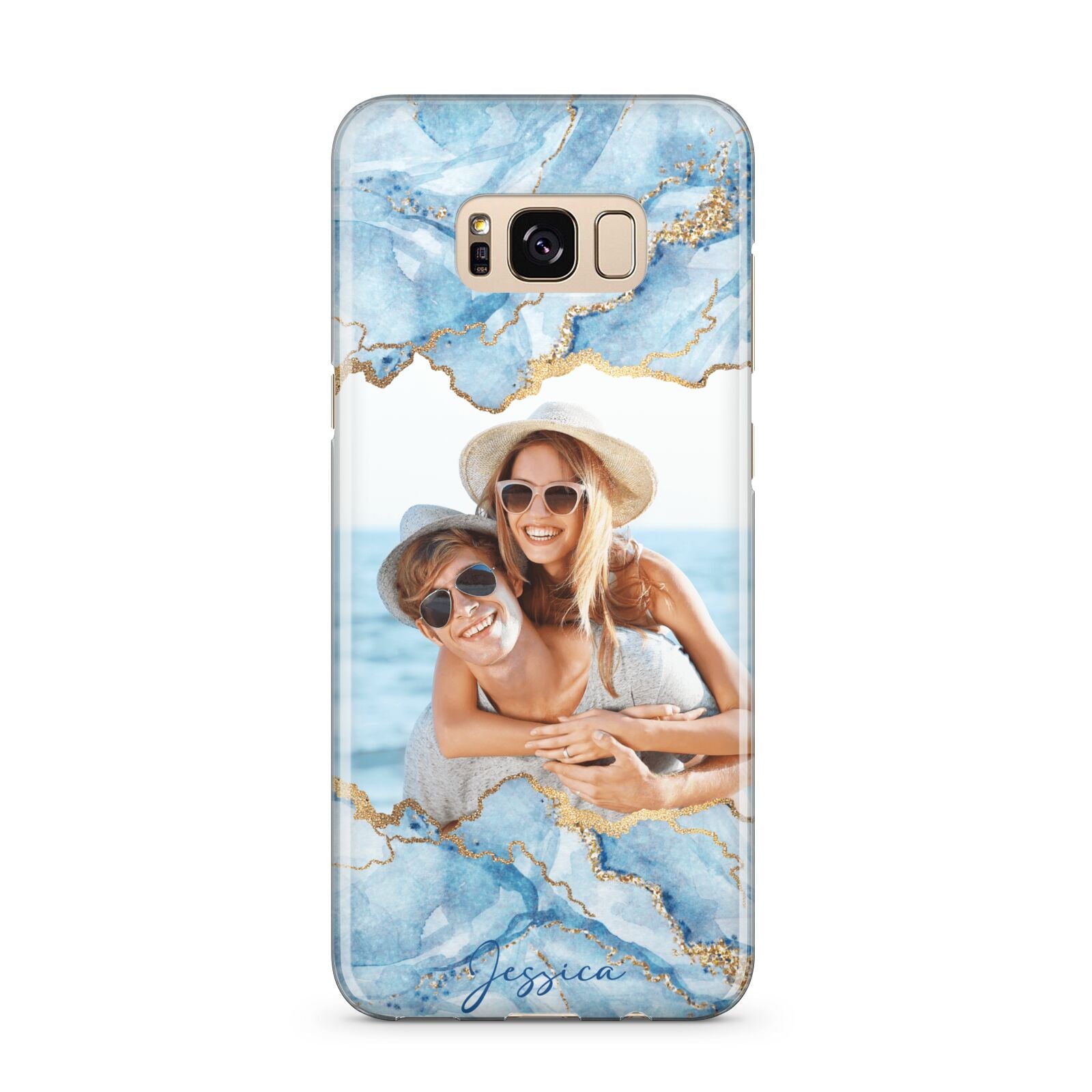 Personalised Photo Marble Samsung Galaxy S8 Plus Case