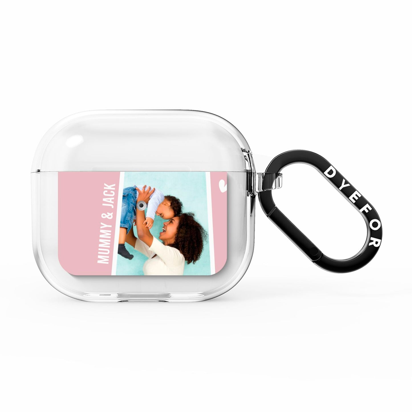 Personalised Photo Mummy and Child AirPods Clear Case 3rd Gen