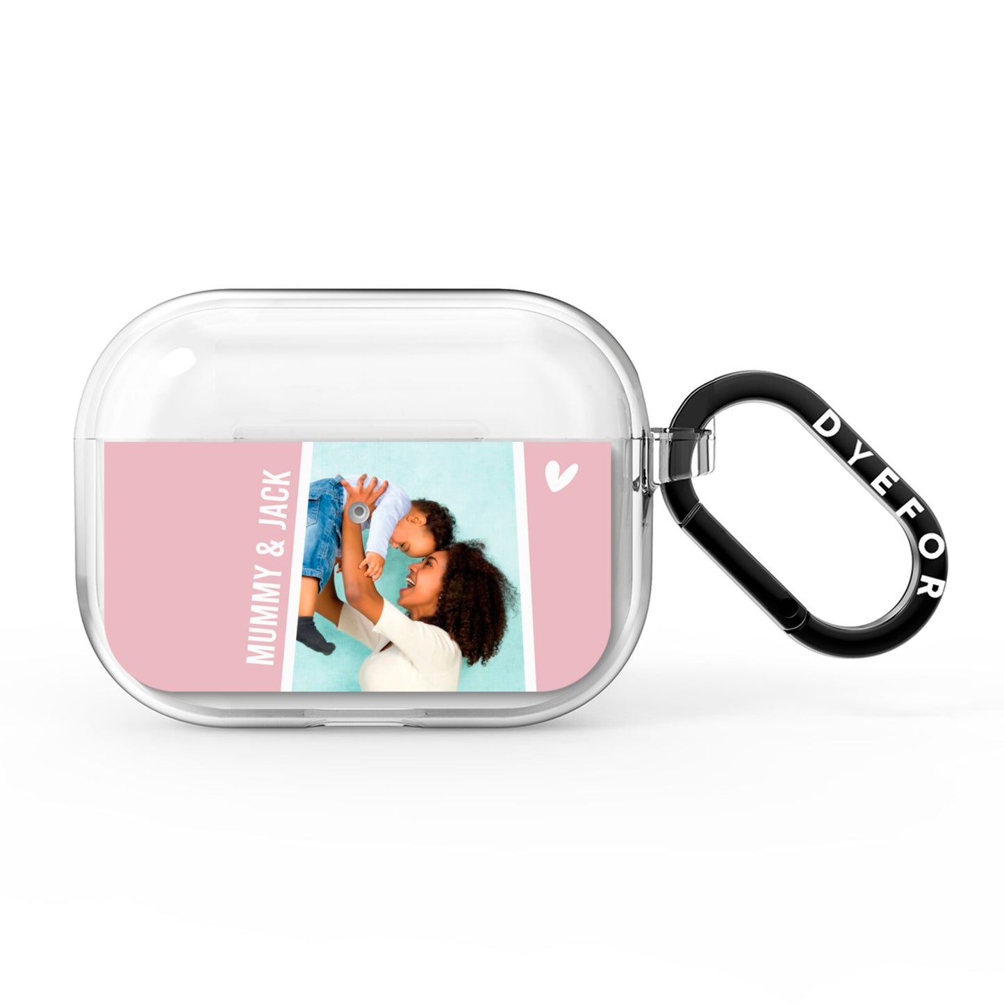 Personalised Photo Mummy and Child AirPods Pro Clear Case