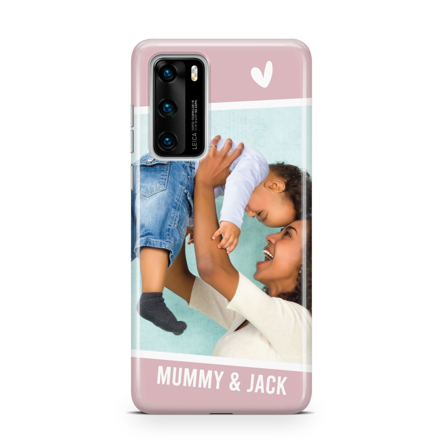 Personalised Photo Mummy and Child Huawei P40 Phone Case