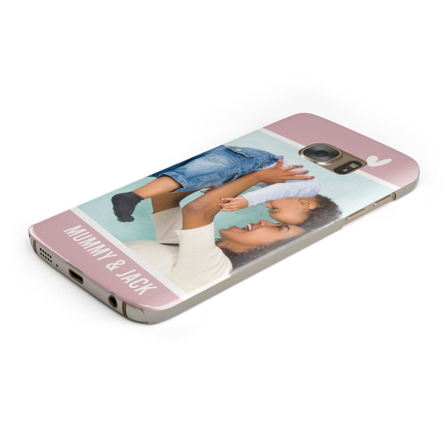 Personalised Photo Mummy and Child Samsung Galaxy Case Bottom Cutout