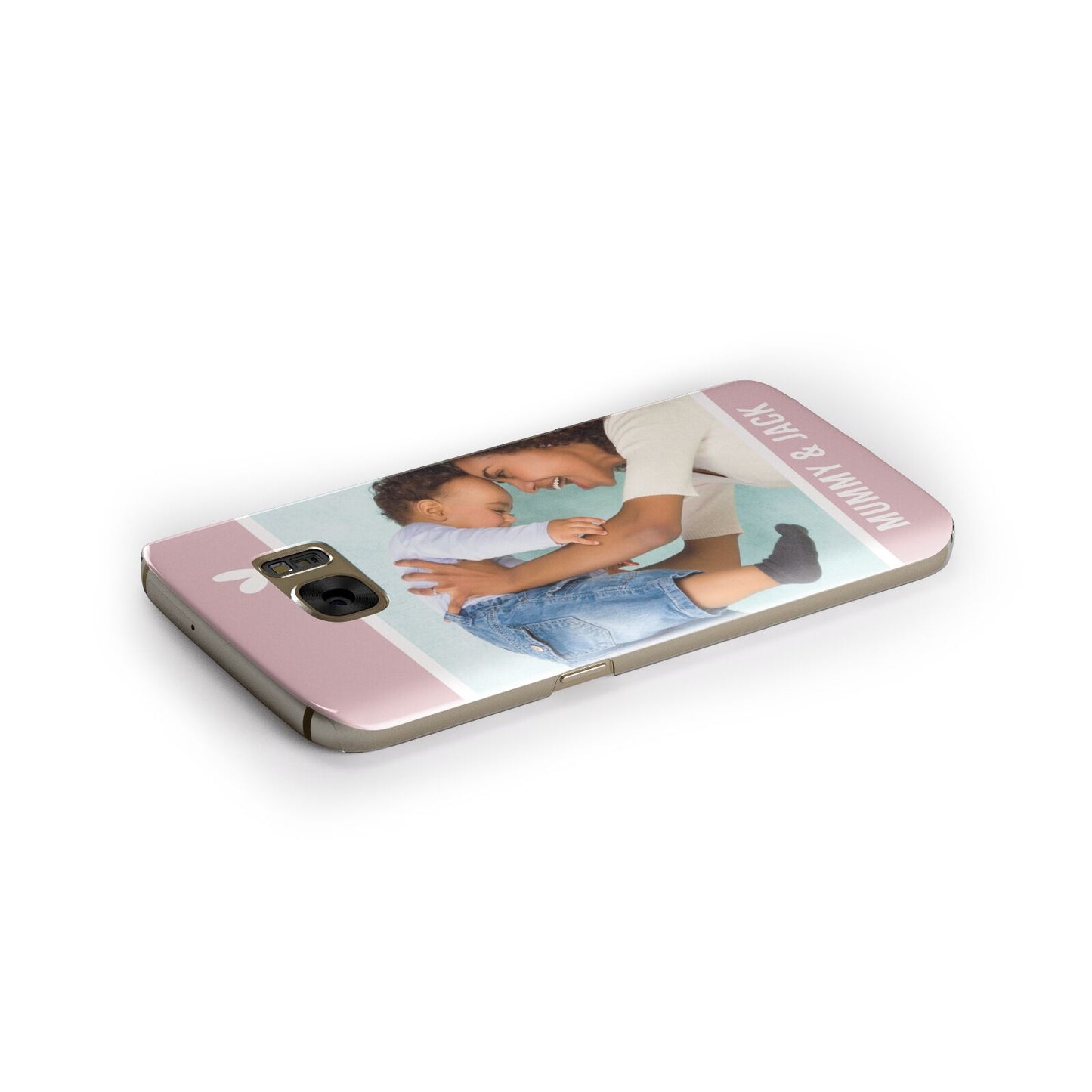 Personalised Photo Mummy and Child Samsung Galaxy Case Side Close Up