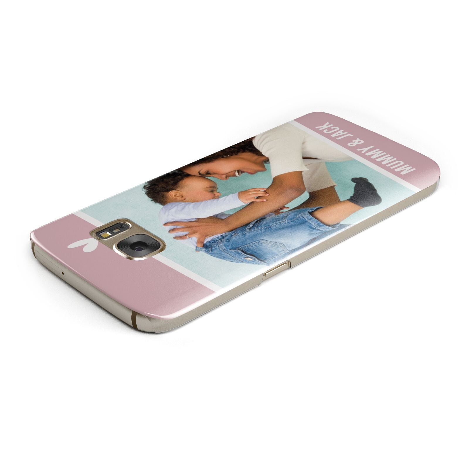 Personalised Photo Mummy and Child Samsung Galaxy Case Top Cutout