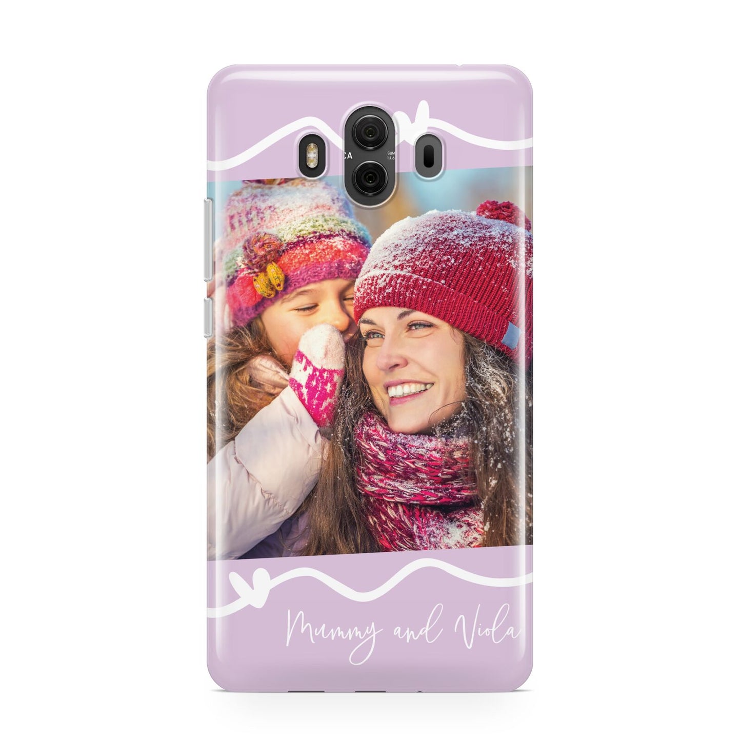 Personalised Photo Mummy and Name Huawei Mate 10 Protective Phone Case