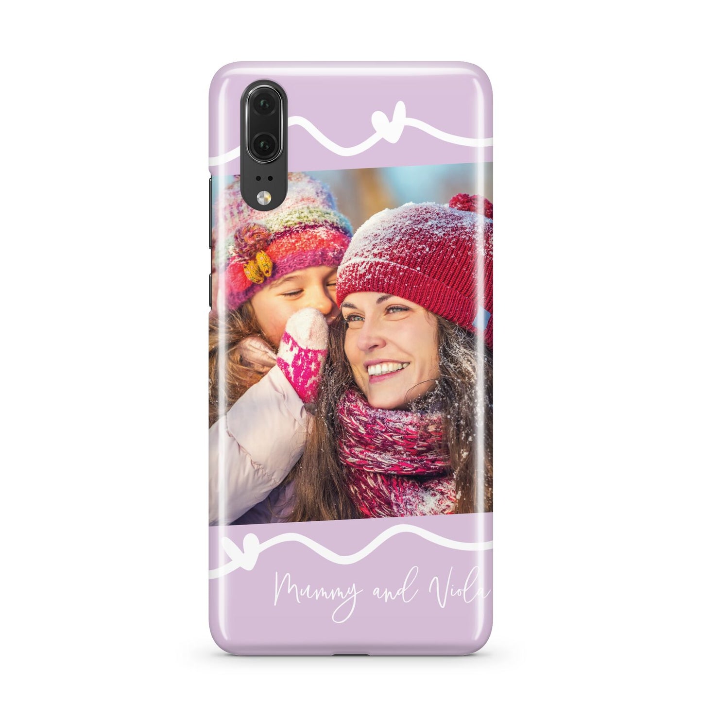 Personalised Photo Mummy and Name Huawei P20 Phone Case