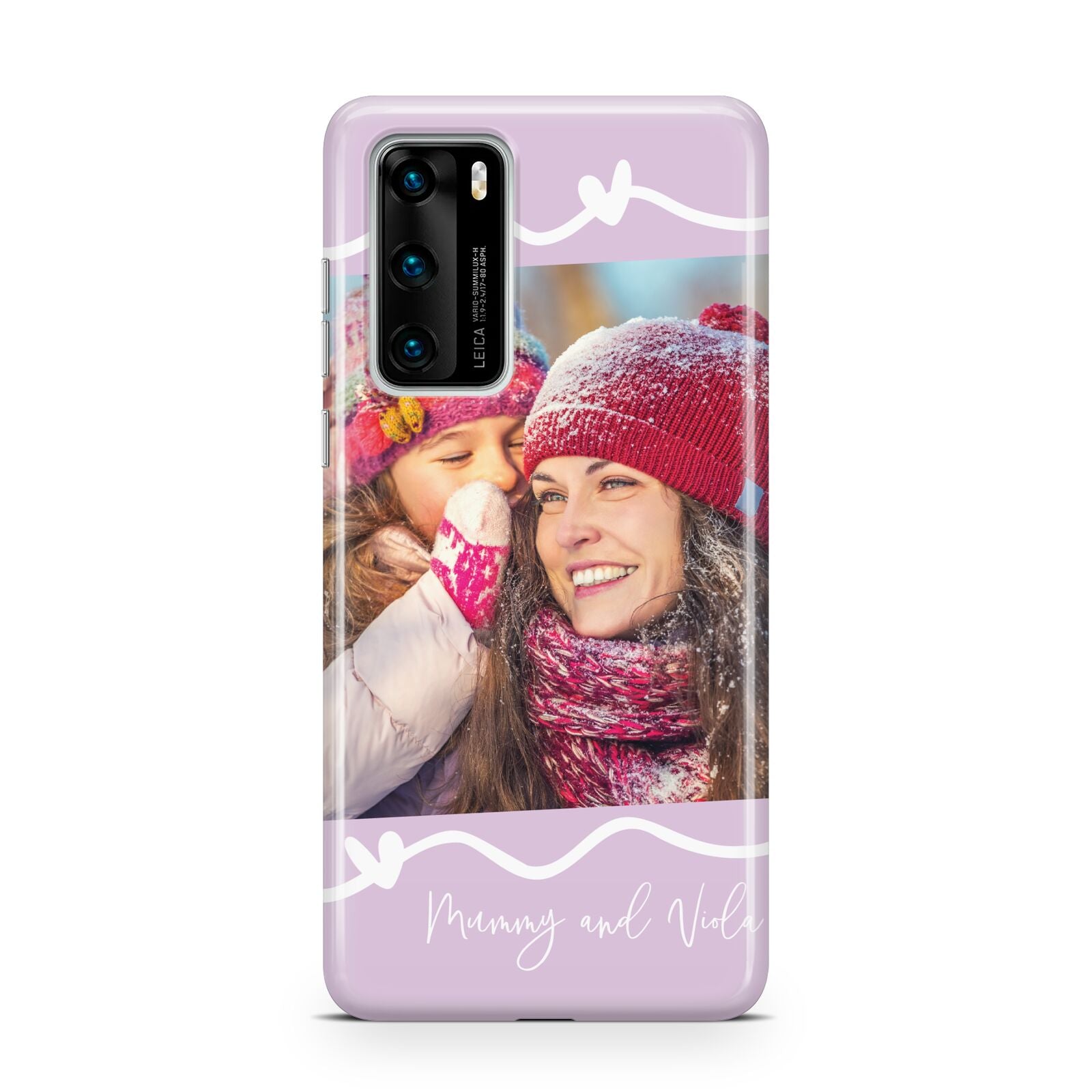 Personalised Photo Mummy and Name Huawei P40 Phone Case