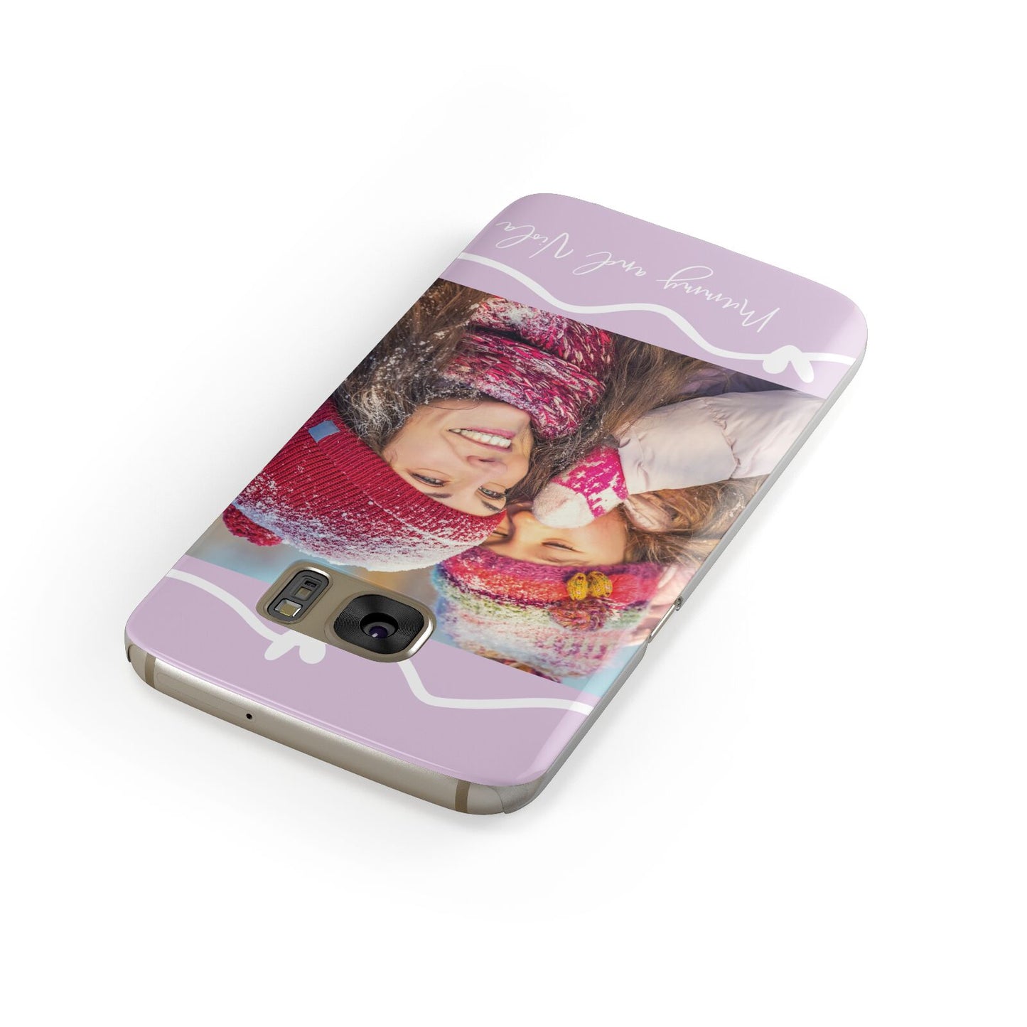 Personalised Photo Mummy and Name Samsung Galaxy Case Front Close Up