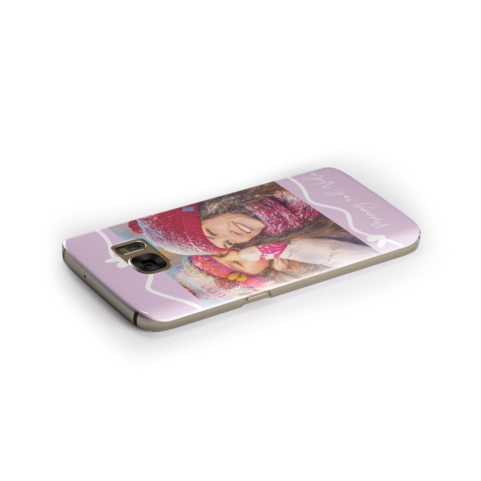 Personalised Photo Mummy and Name Samsung Galaxy Case Side Close Up