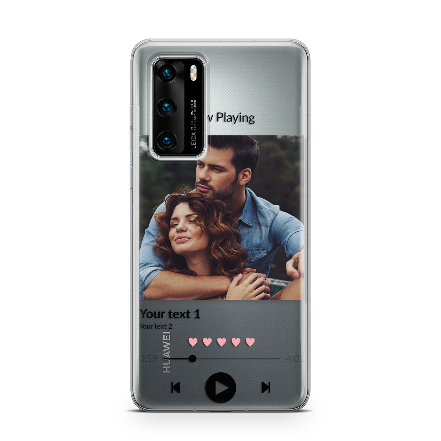 Personalised Photo Music Huawei P40 Phone Case