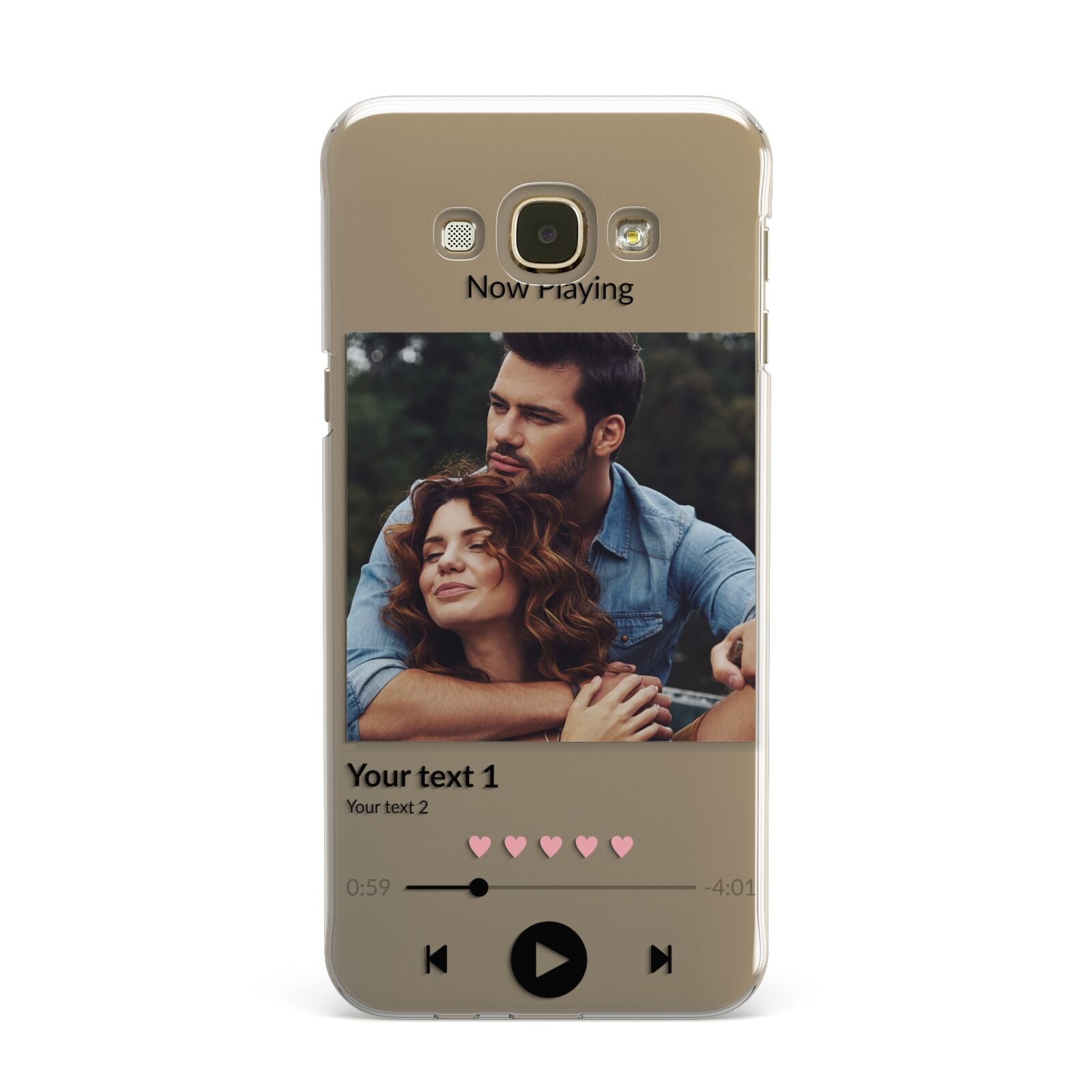 Personalised Photo Music Samsung Galaxy A8 Case