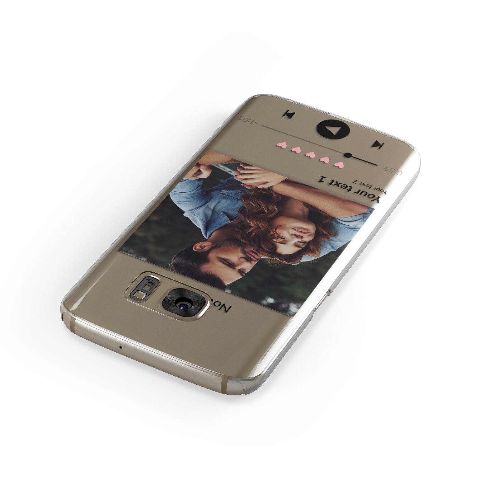 Personalised Photo Music Samsung Galaxy Case Front Close Up