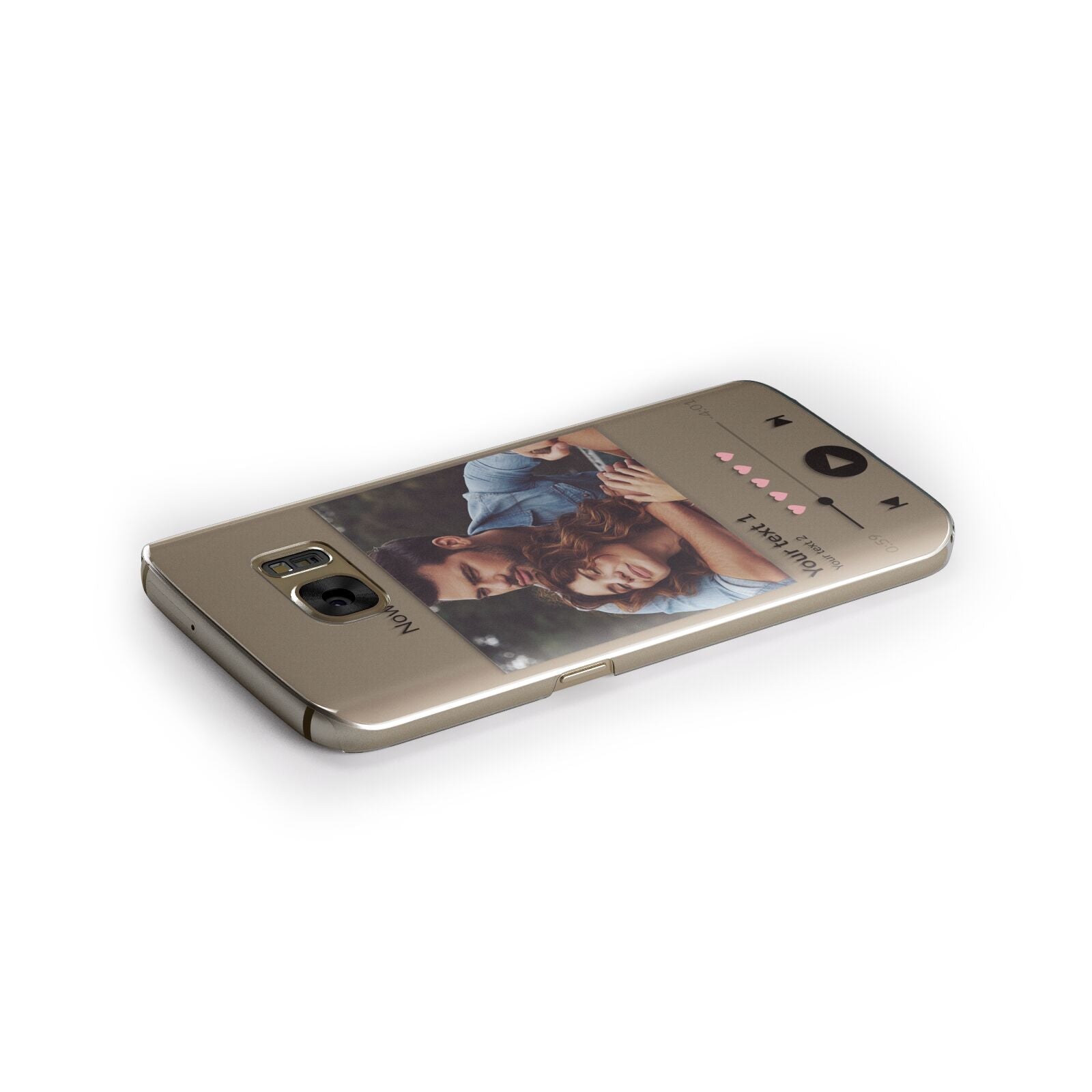 Personalised Photo Music Samsung Galaxy Case Side Close Up