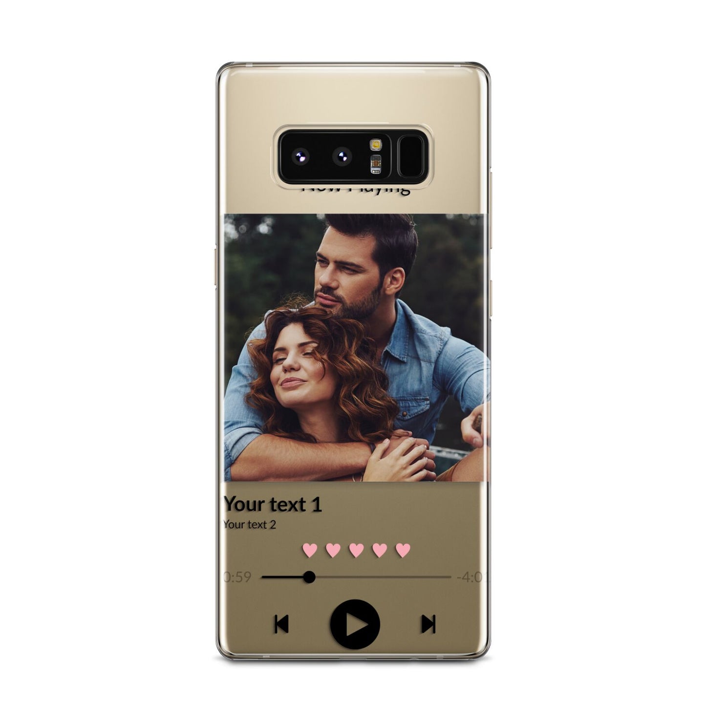 Personalised Photo Music Samsung Galaxy Note 8 Case