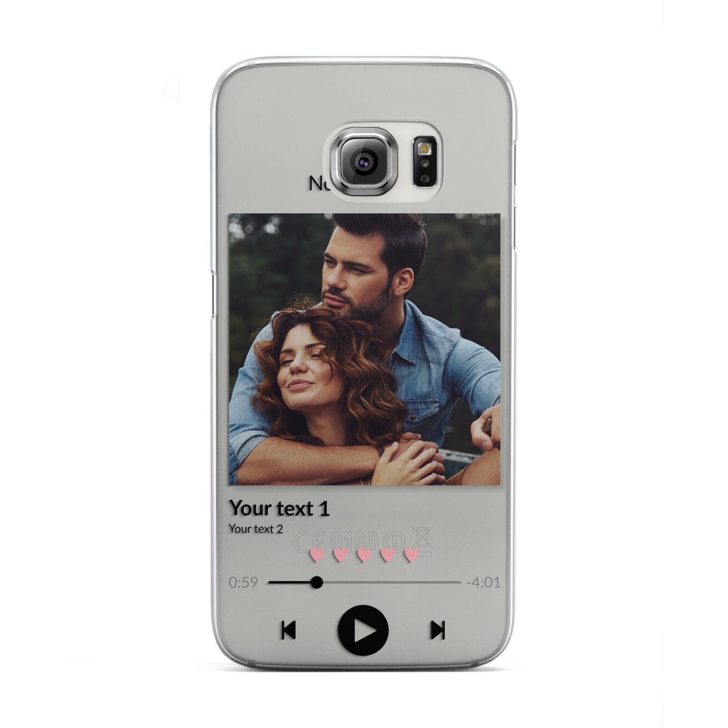 Personalised Photo Music Samsung Galaxy S6 Edge Case