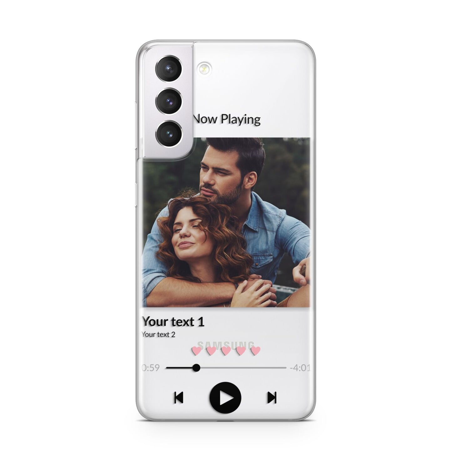 Personalised Photo Music Samsung S21 Case