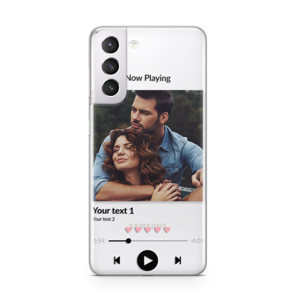 Personalised Photo Music Samsung S21 Case