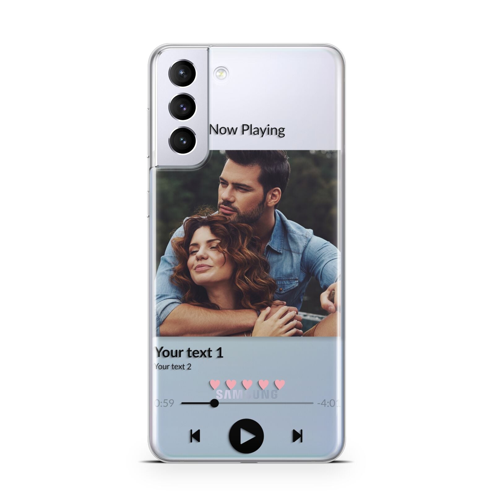 Personalised Photo Music Samsung S21 Plus Case