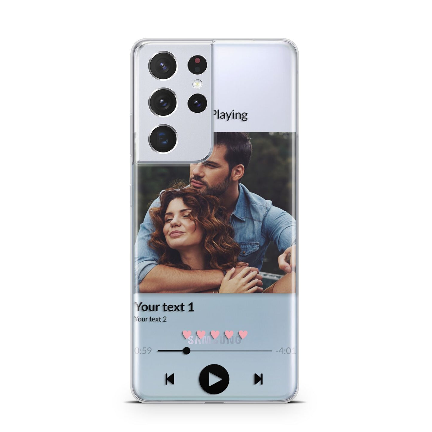 Personalised Photo Music Samsung S21 Ultra Case