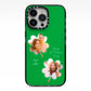 Personalised Photo St Patricks Day iPhone 13 Pro Black Impact Case on Silver phone