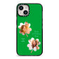 Personalised Photo St Patricks Day iPhone 14 Black Impact Case on Silver phone