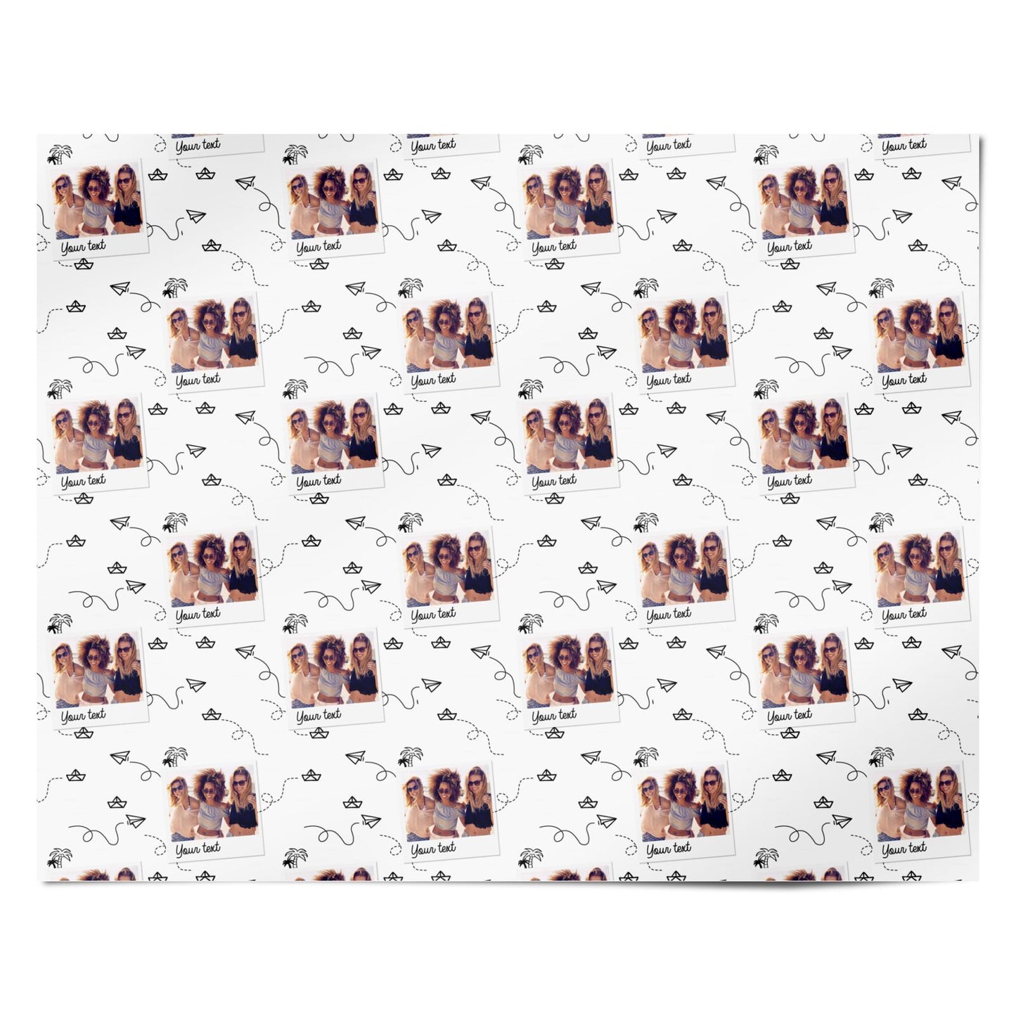 Personalised Photo Travel Personalised Wrapping Paper Alternative