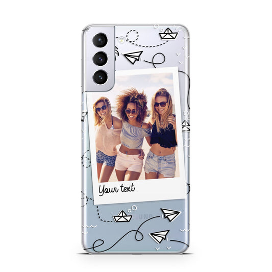 Personalised Photo Travel Samsung S21 Plus Phone Case