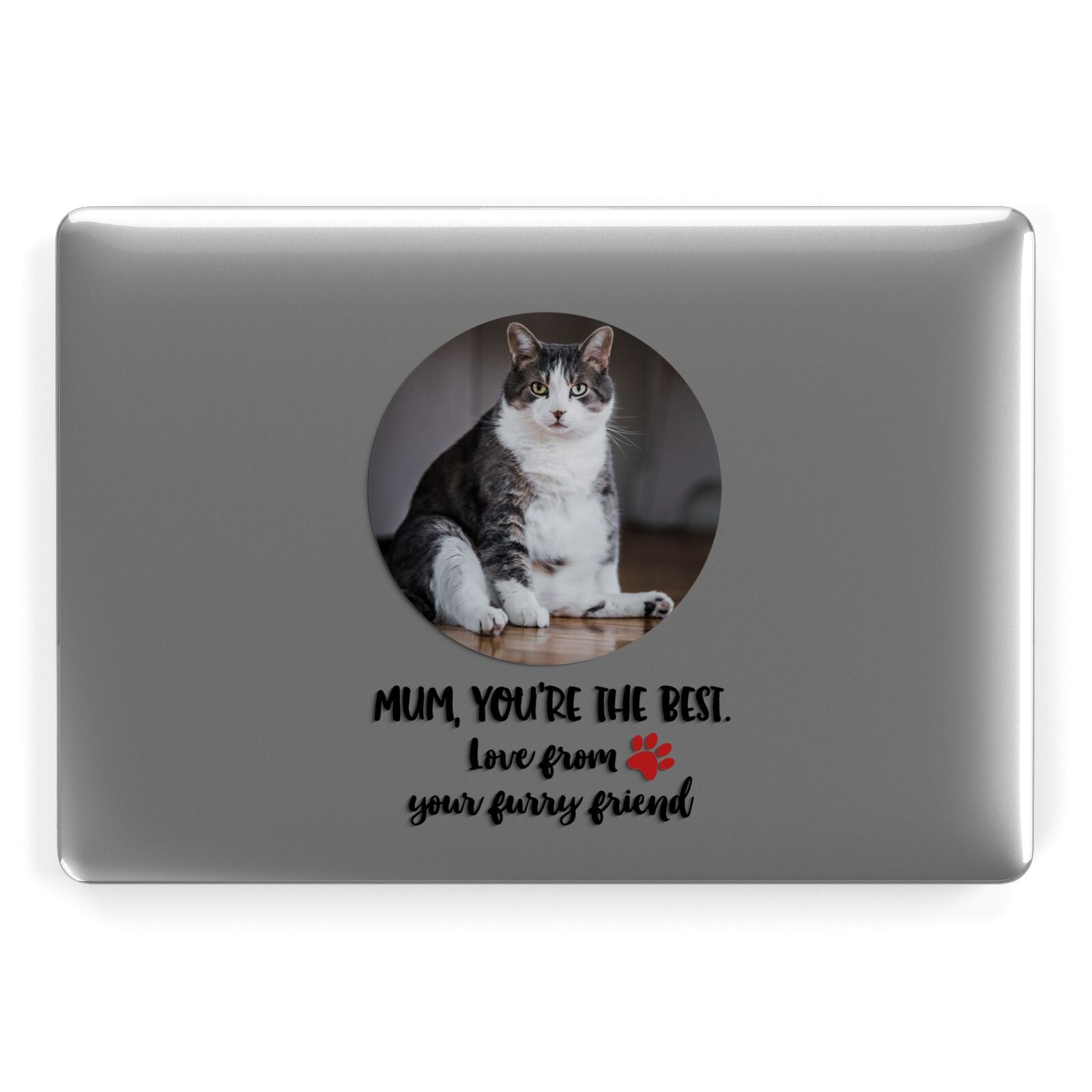 Personalised Photo Upload Cat Mum Apple MacBook Case