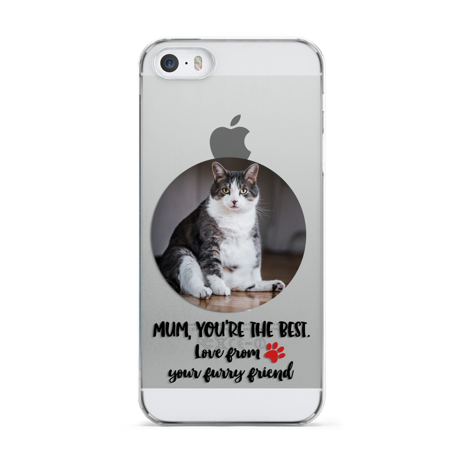 Personalised Photo Upload Cat Mum Apple iPhone 5 Case