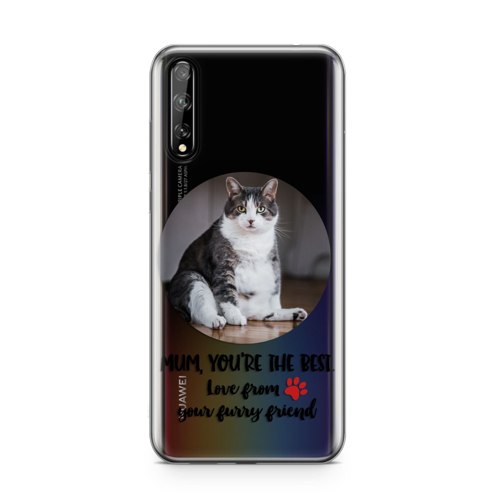 Personalised Photo Upload Cat Mum Huawei Enjoy 10s Phone Case