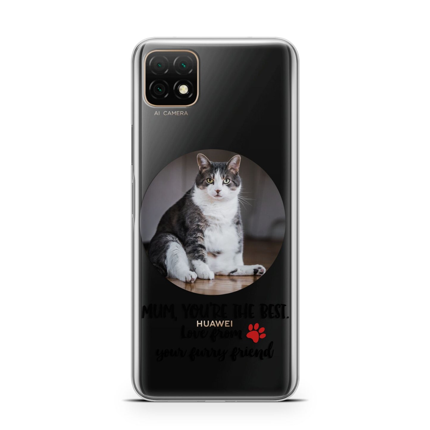 Personalised Photo Upload Cat Mum Huawei Enjoy 20 Phone Case