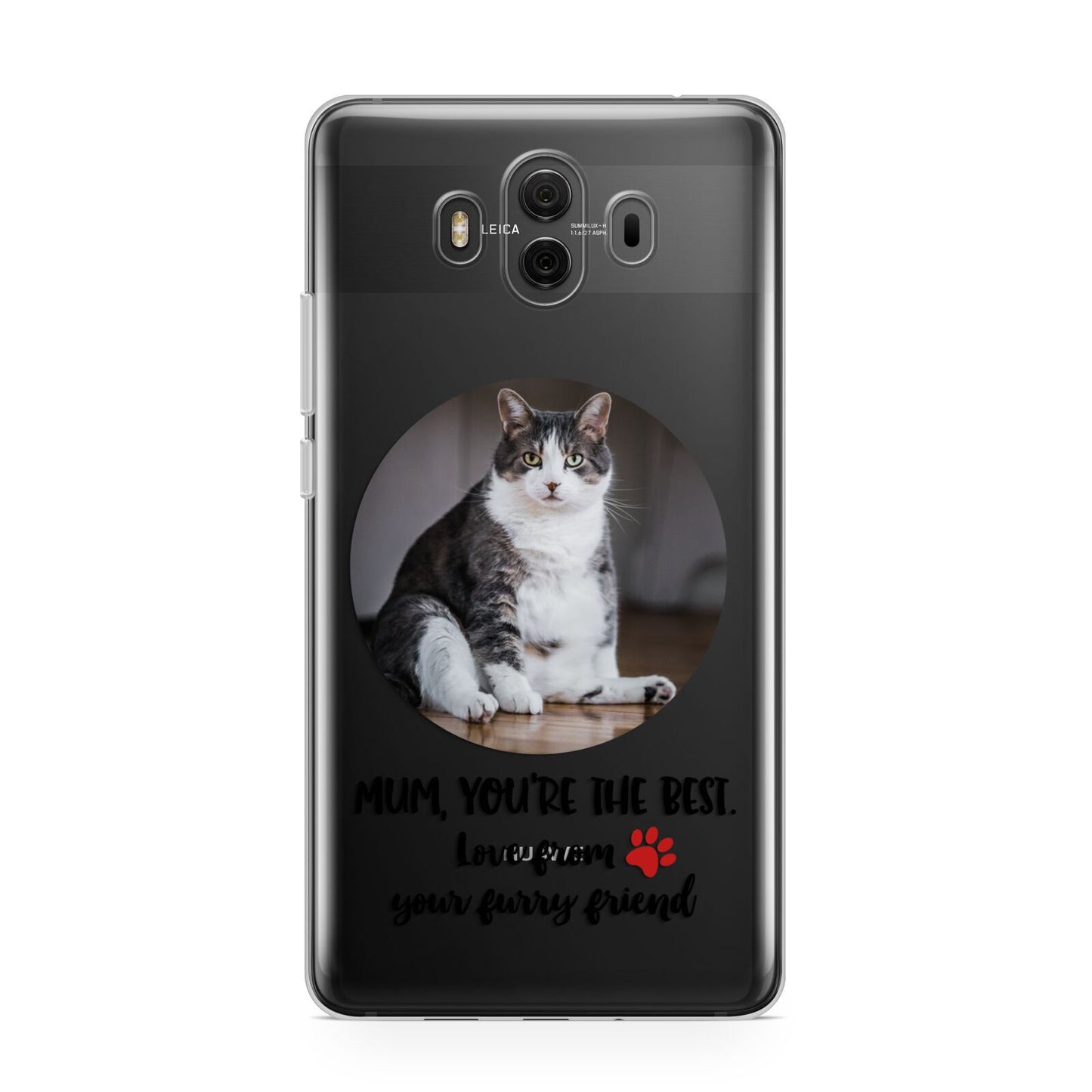 Personalised Photo Upload Cat Mum Huawei Mate 10 Protective Phone Case