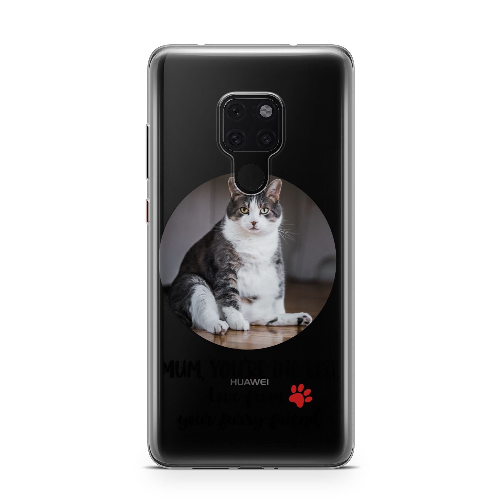 Personalised Photo Upload Cat Mum Huawei Mate 20 Phone Case