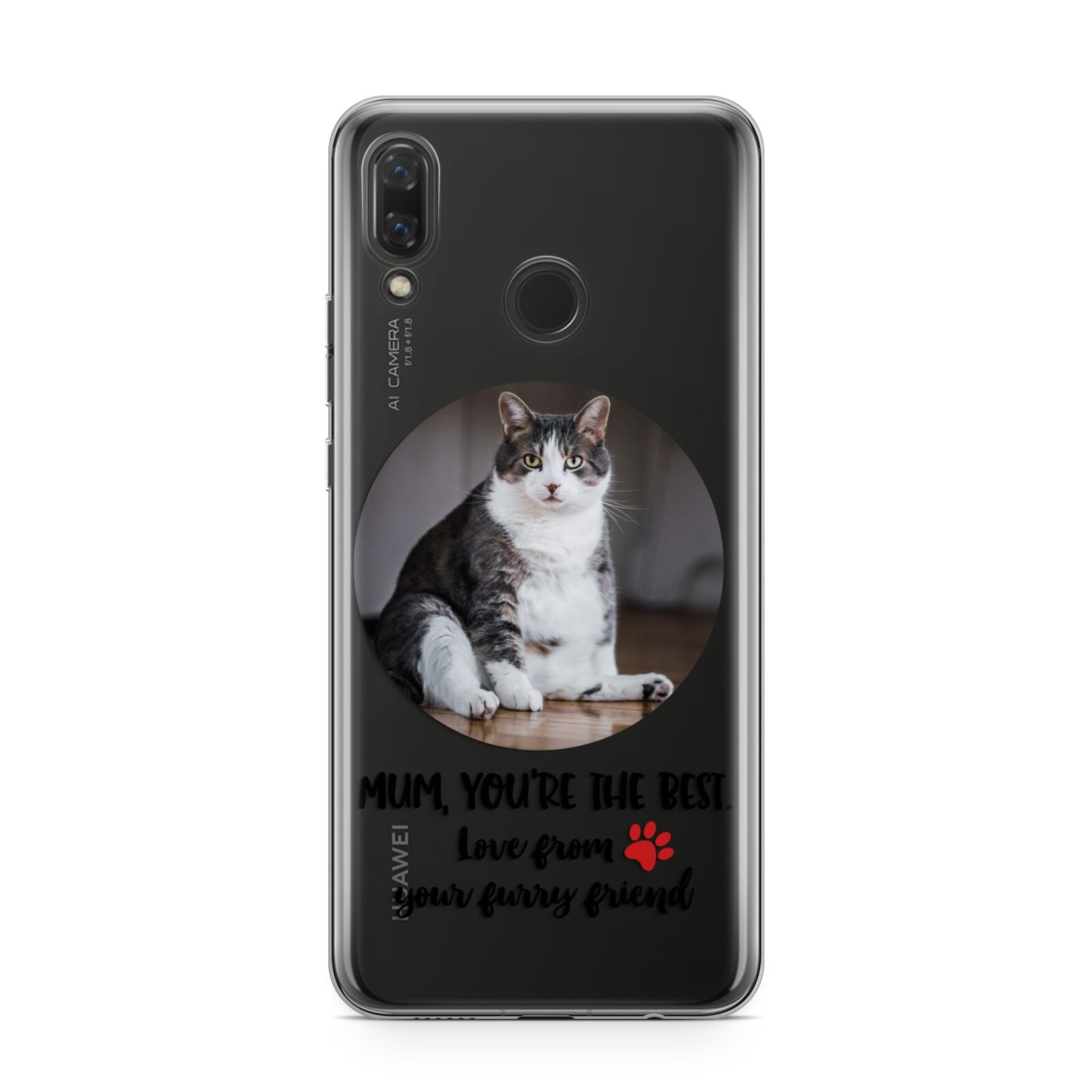 Personalised Photo Upload Cat Mum Huawei Nova 3 Phone Case