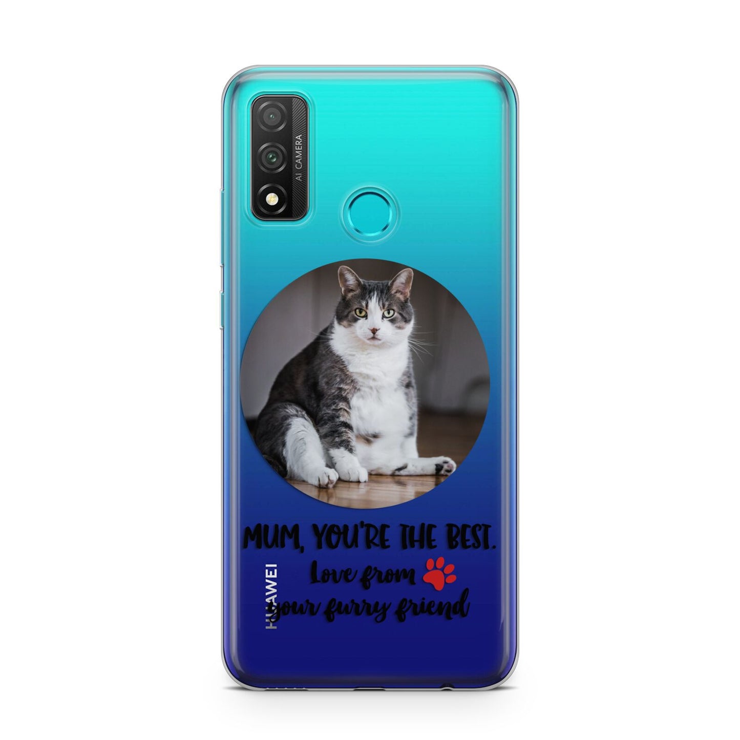 Personalised Photo Upload Cat Mum Huawei P Smart 2020