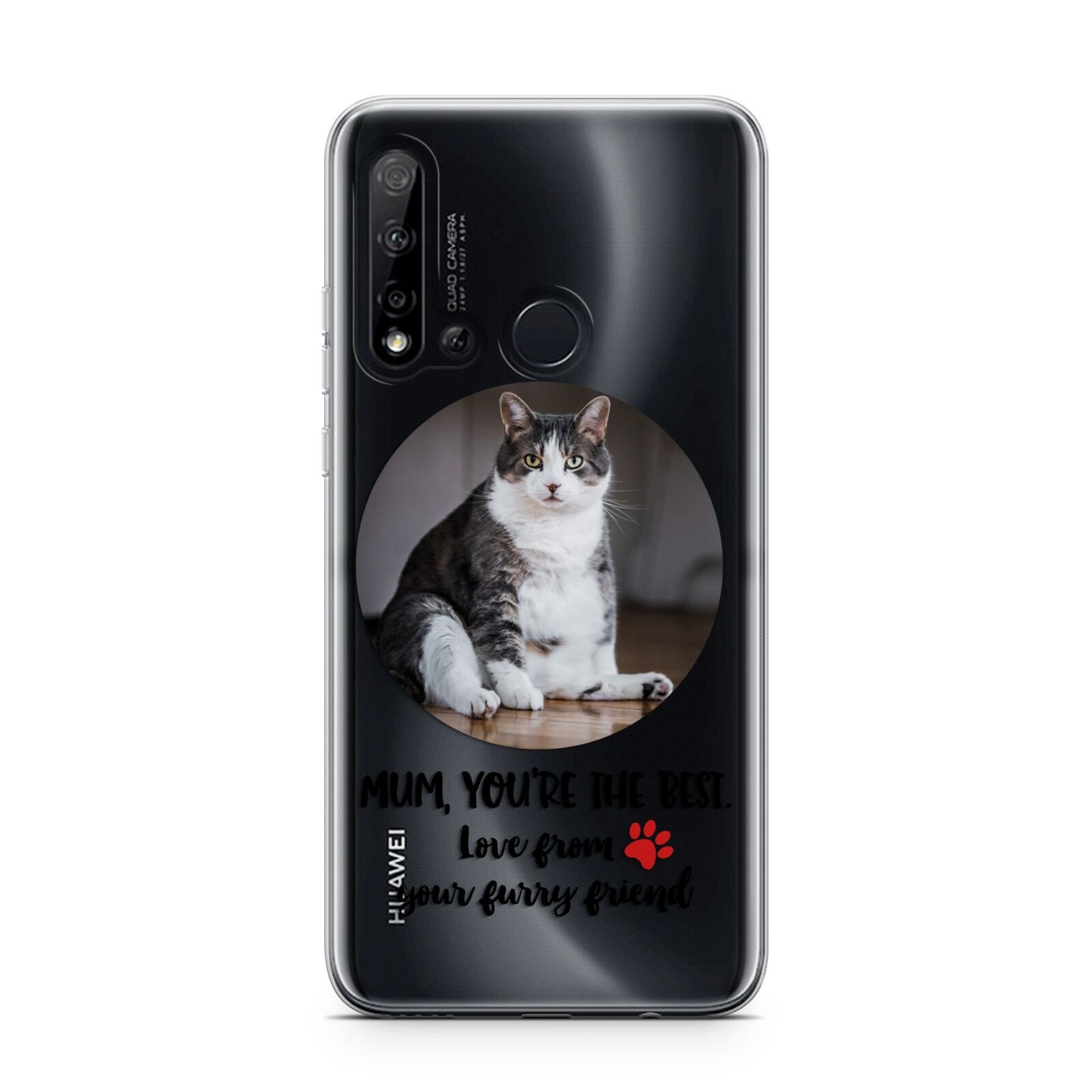 Personalised Photo Upload Cat Mum Huawei P20 Lite 5G Phone Case